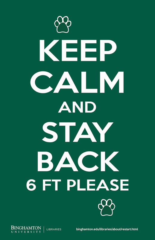 White text "Keep Calm and Stay Back" on green background